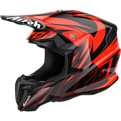 KASK OFF-ROAD AIROH TWIST EVIL ORANGE GLOSS